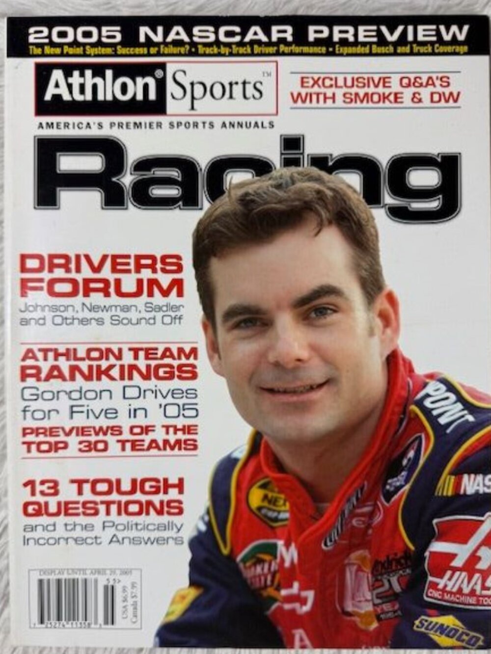 Vintage Athlon Sports Racing 2005 NASCAR Preview Issue Magazine